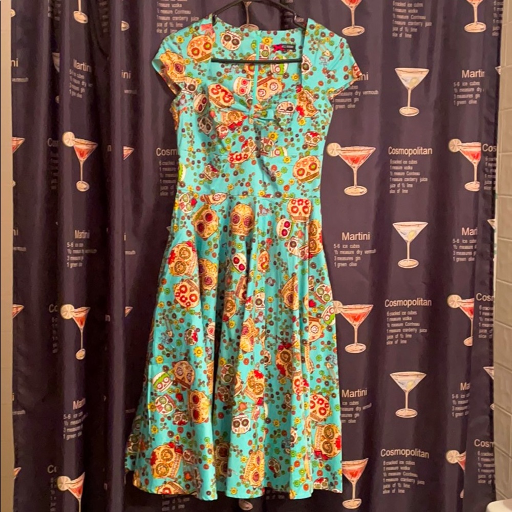 Hell Bunny sugar skull dress xs